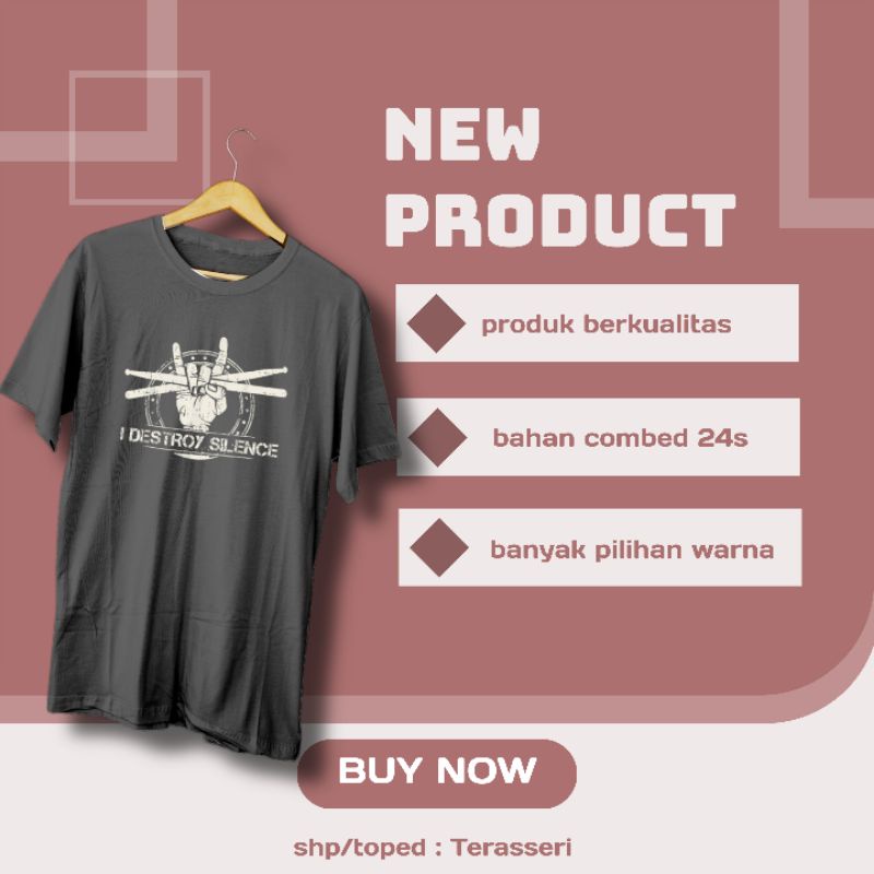 Kaos music distro kualitas premium