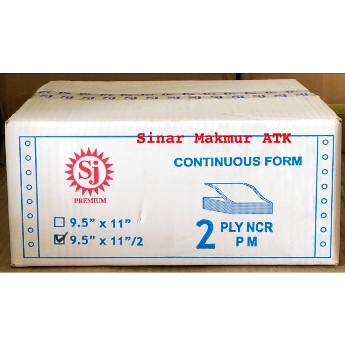 

Paper Continuous Form / Kertas Komputer Sj 91/2X11 2Ply:2 (K2:2)