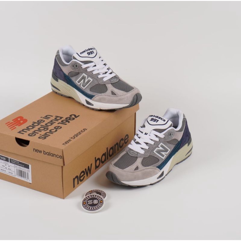 Sepatu New Balance M991GMT Nu Block Grey Blue