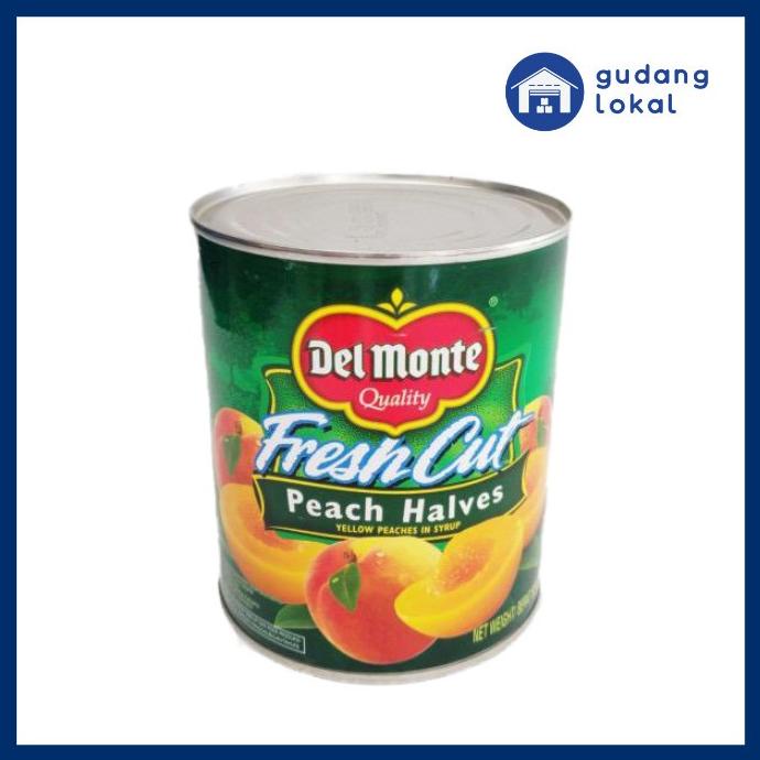 

Peach Halves Del Monte 825Gr - Buah Kalengan Best Seller