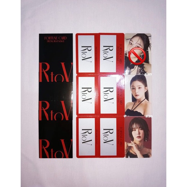 Fortune Scratch R to V red velvet MD pc card irene wendy