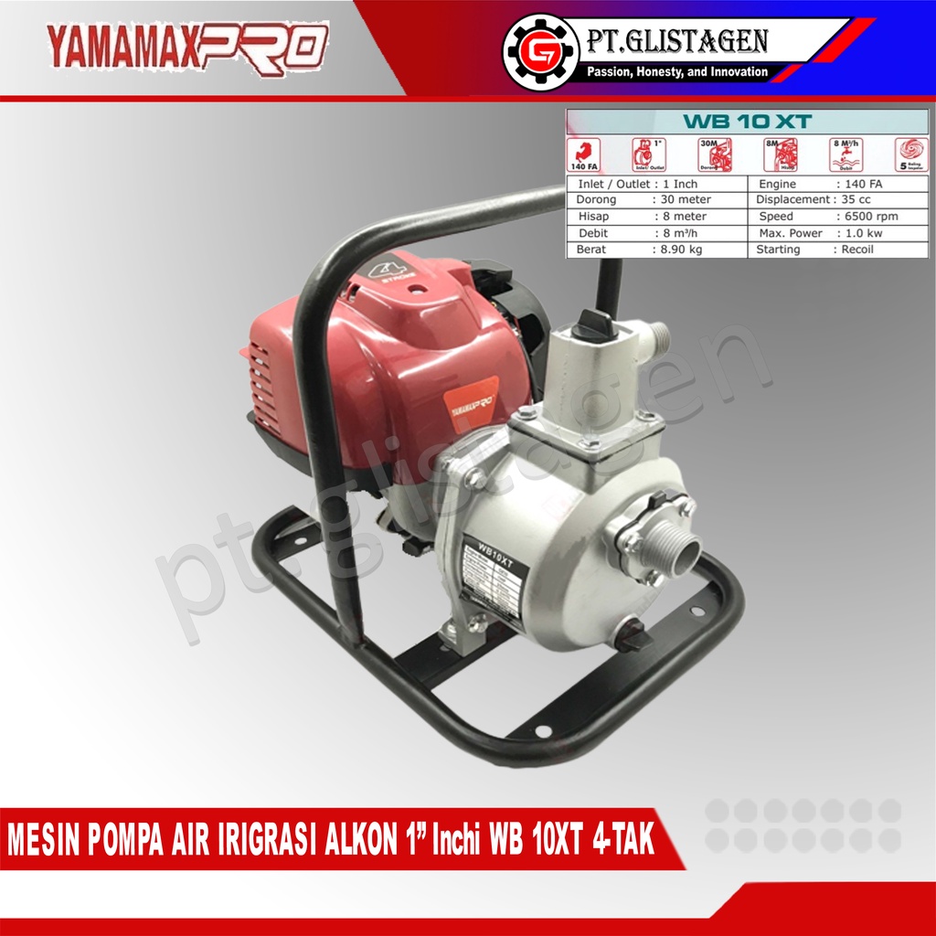 YAMAMAX PRO WB 10XT 4T Pompa Air Alkon Sawah Irigasi 1 Inch Water Pump