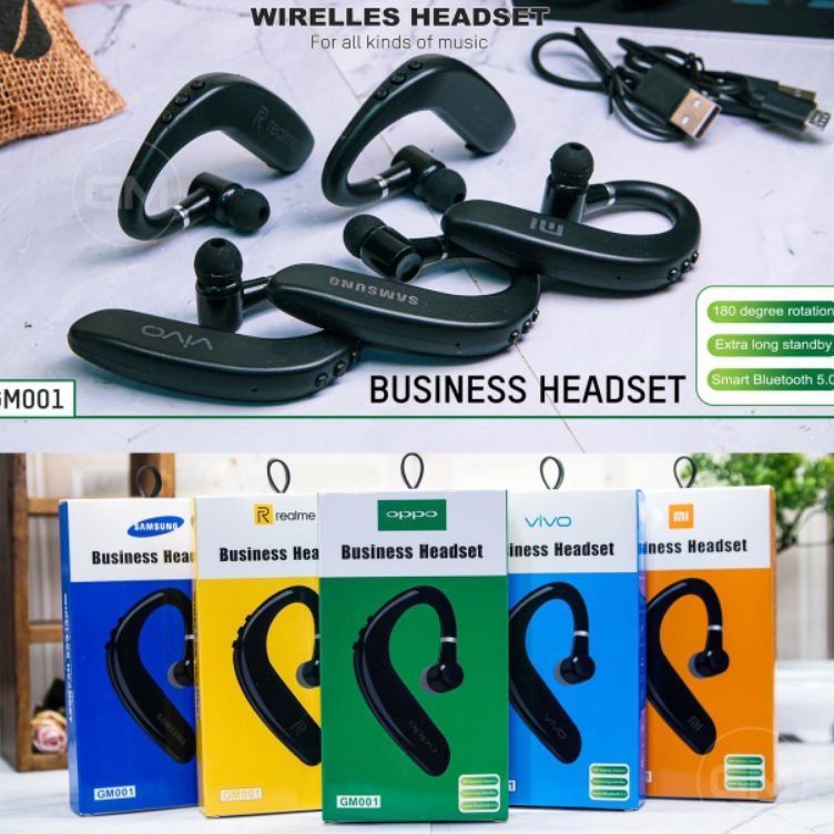 Cuma Sehari Headset Xiaomi Bluetooth GM001 Earphone Hansfree Handset Xiaomi Redmi Bluetooth Wireless