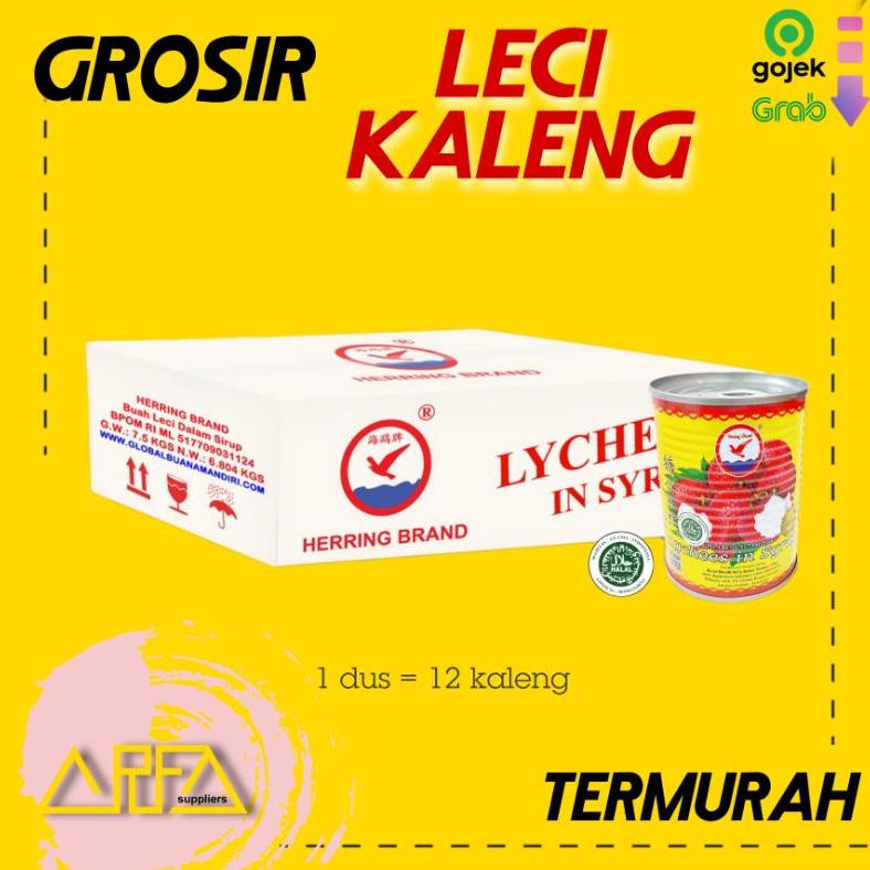 

Leci Kaleng Lychees in syrup 1 dus isi 12 kaleng Best Seller