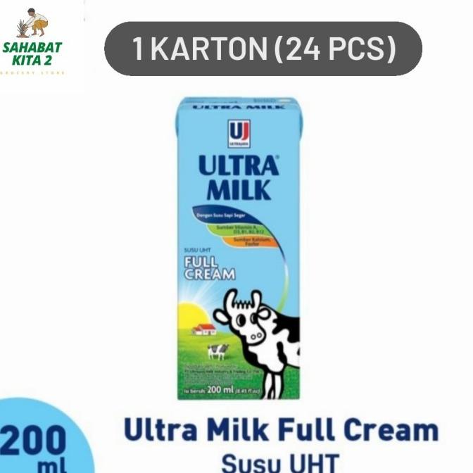 

Susu UHT Ultra Milk Full Cream 200 ml Karton rah