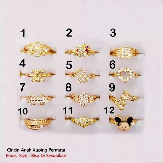 Hiasan Cincin Emas Anak Perempuan