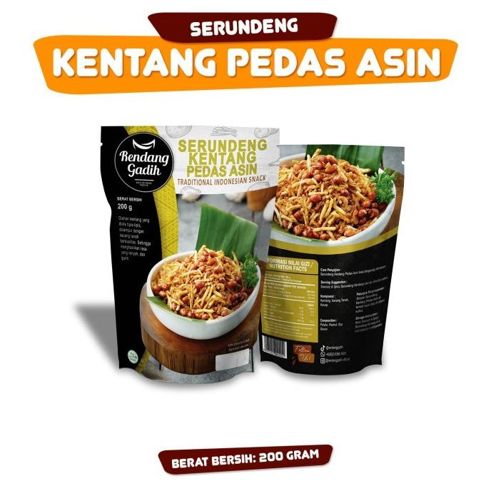 

Serundeng Kentang - Rendang Gadih - Manis - Manis