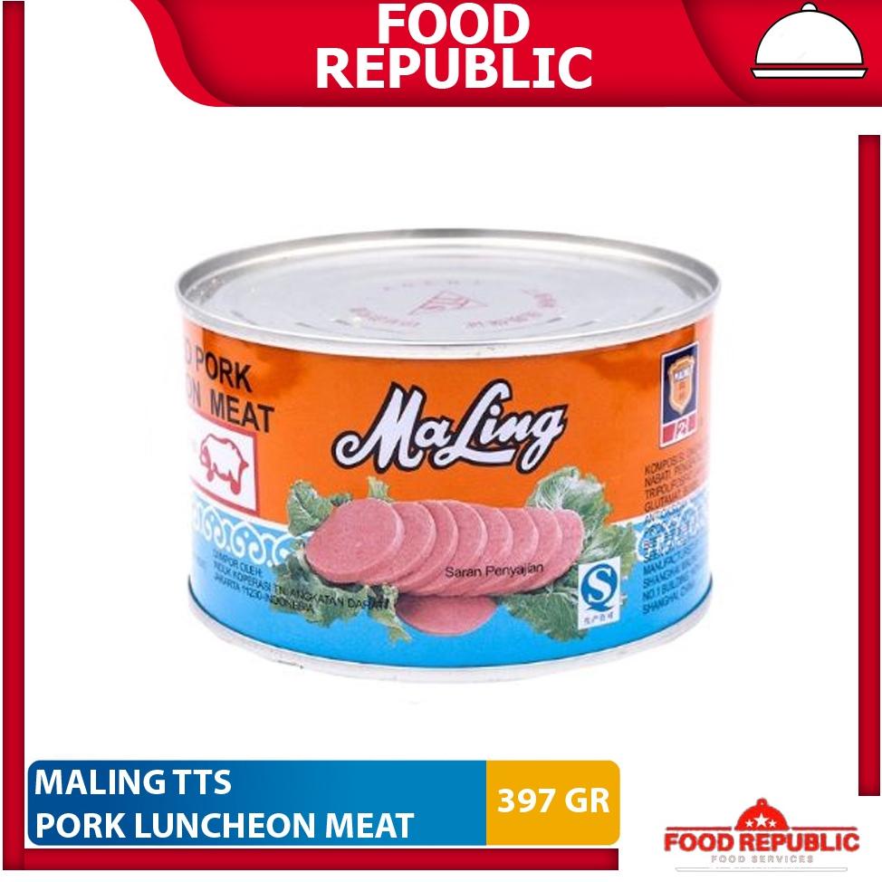 

Maling TTS Ham Babi 397 Gr Luncheon Pork Meat Daging Canned Ma Ling Best Seller