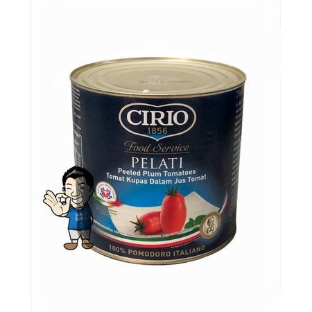 

Cirio Pelati Peeled Plum Tomatoes- Tomat Kupas 2500 g Best Seller