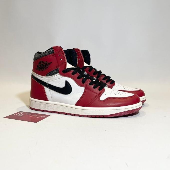 SEPATU PRIA NIKE AIR JORDAN 1 CHICAGO LOST AND FOUND 2022 RED WHITE BLACK EL09I09A82L