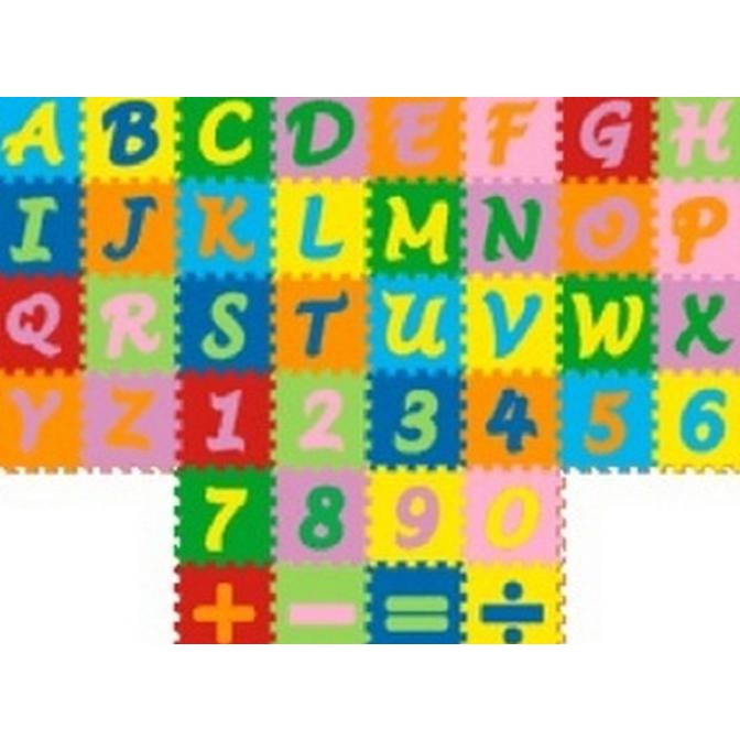 Mainan Edukatif Matras Puzzle Evamat Evamats ABC Mini Alphabet Angka