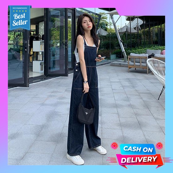 Overall Jeans Celana Kodok Panjang Wanita Big Size Jsk Jeans Overall Jeans Wanita Baju Kodok Wanita