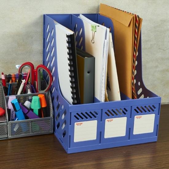 

Joyko Box File Bof-3Gr Grey & Bof-3Be Blue / Plastik Rakit 3 Susun