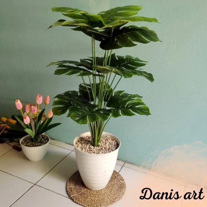 keladi jumbo palsu/ tanaman plastik/ keladi hias/ Tanaman artificial