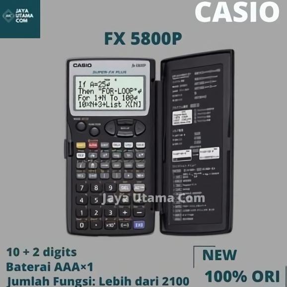 

Kalkulator CASIO FX-5800P - Scientific Calculator/Ilmiah/Sekolah