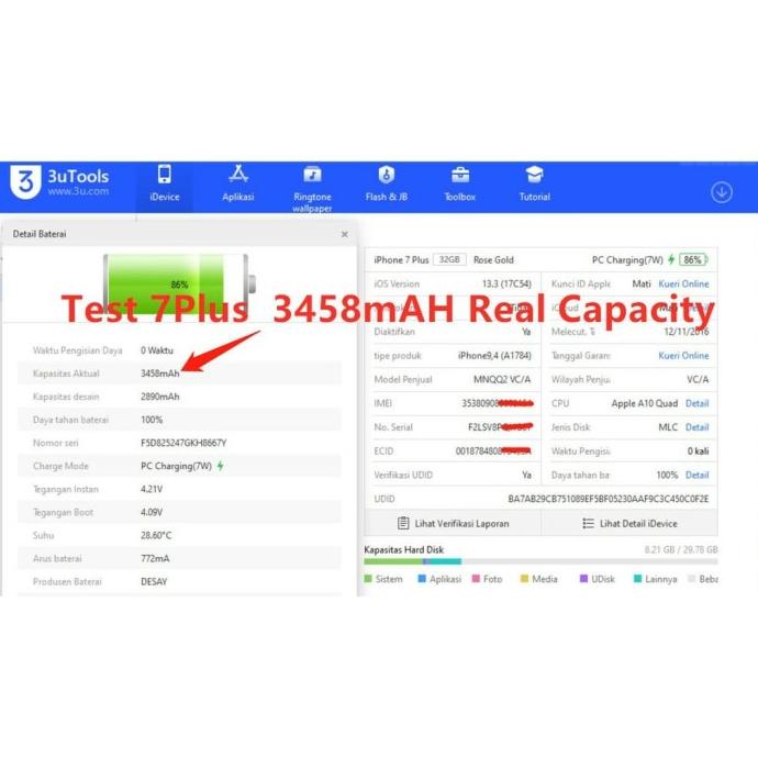batre baterai iphone 6s double power cortex Original