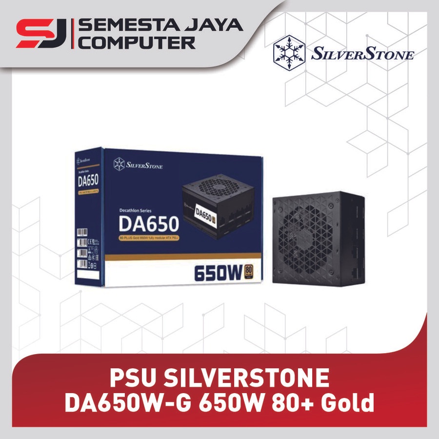 PSU Silverstone DA650W-G 650W 80+ Gold FULL Modular - PowerSupply 650W