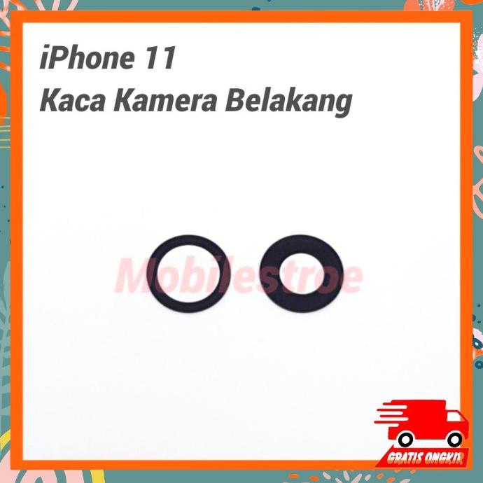 Kaca Kamera Belakang Iphone 11 Satu Set Tanpa Ring