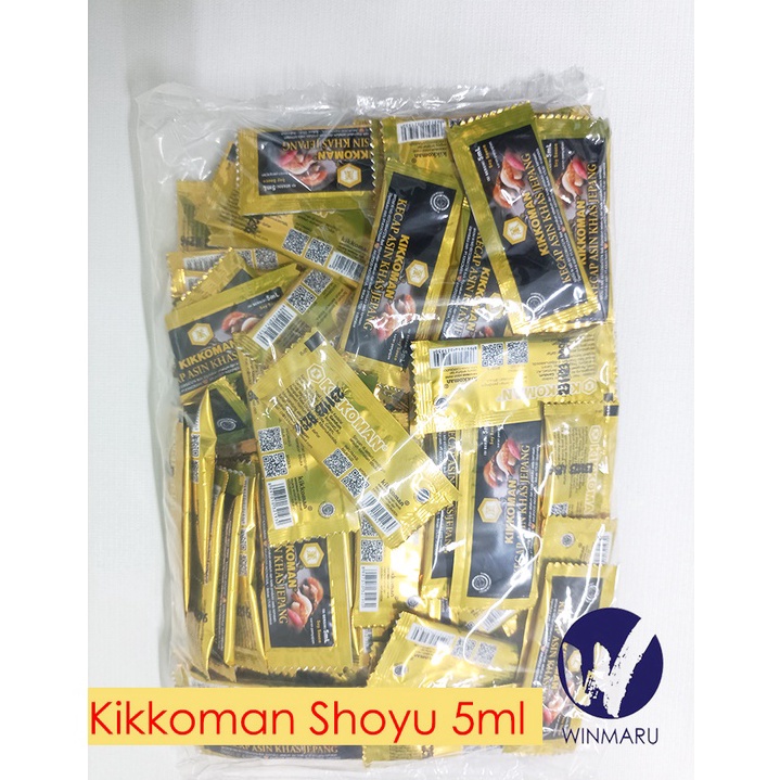 

Stok Banyak.. Kikkoman Kecap Jepang - Soy Sauce Sachet 5ml isi 100 pcs 70R