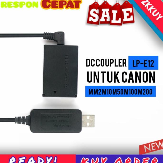 LP-E12 ACK-E12 DR-E12 Dummy Battery Canon Charger Dummy DC Coupler