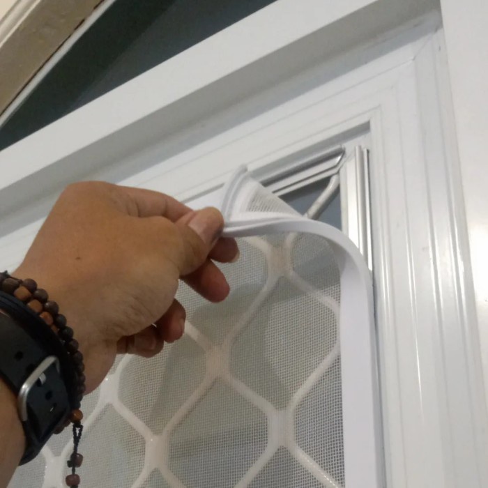 Terlaris Kasa Nyamuk Fiberglass/Prame Karet/List Alumunium