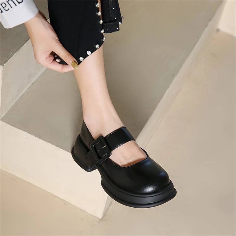 Madona platform_sepatu wanita hak flat tinggi_nadilastuff