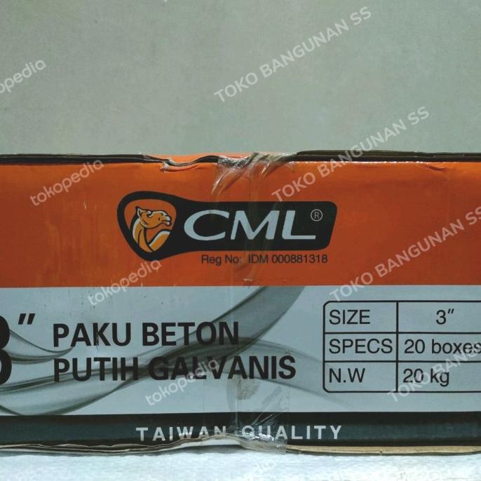 

=+=+=+] 1 Dus Paku Beton Putih Camel 3 inch