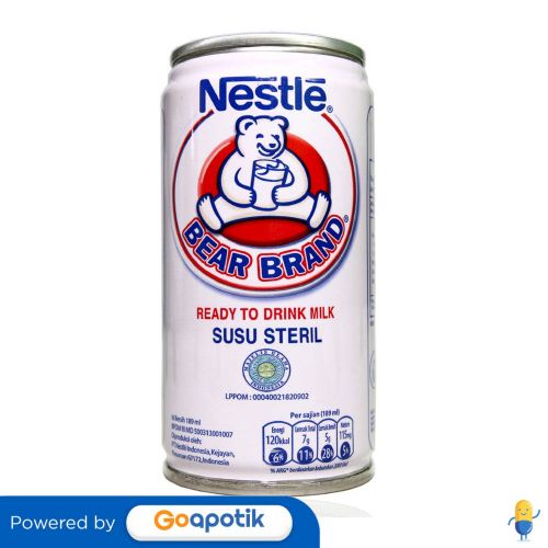 Bear Brand Susu Steril 189 Ml Kaleng