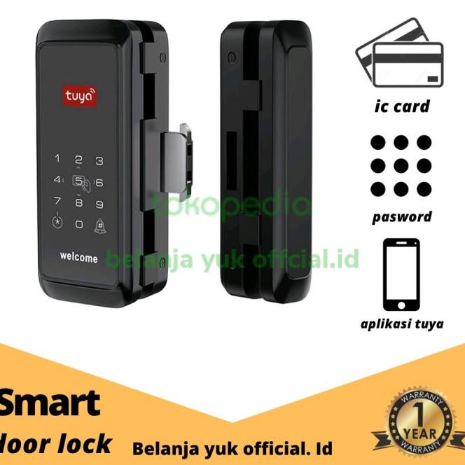 Sliding Door Lock Smart Lock Kunci Pintu Rumah Digital Elektrik
