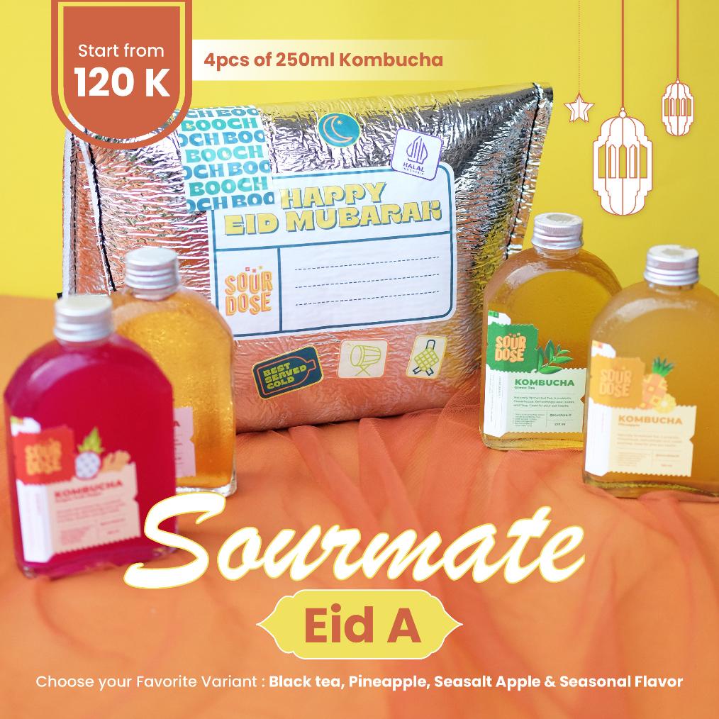 

[Hampers] Kombucha 250 ml Sourmate Eid A - 4 Bottle | by Sourdose Best Seller