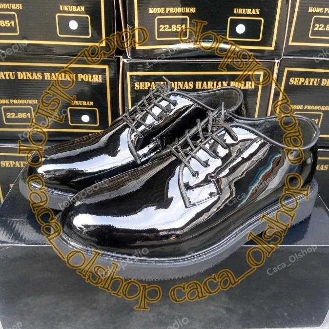 Sepatu PDH POLRI Polisi Kilat Asli Jatah bisa untuk Security Satpam