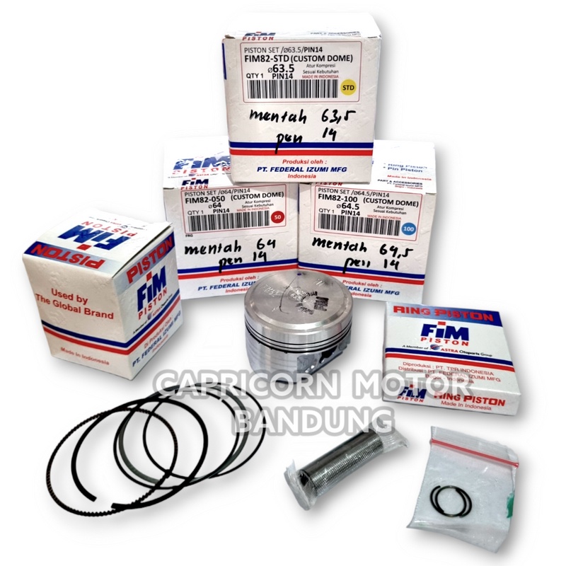 Piston Kit MENTAH CUSTOM 65.5 66 66.5 67 67.5 68 PEN 14 FIM70 FIM IZUMI MENTAHAN