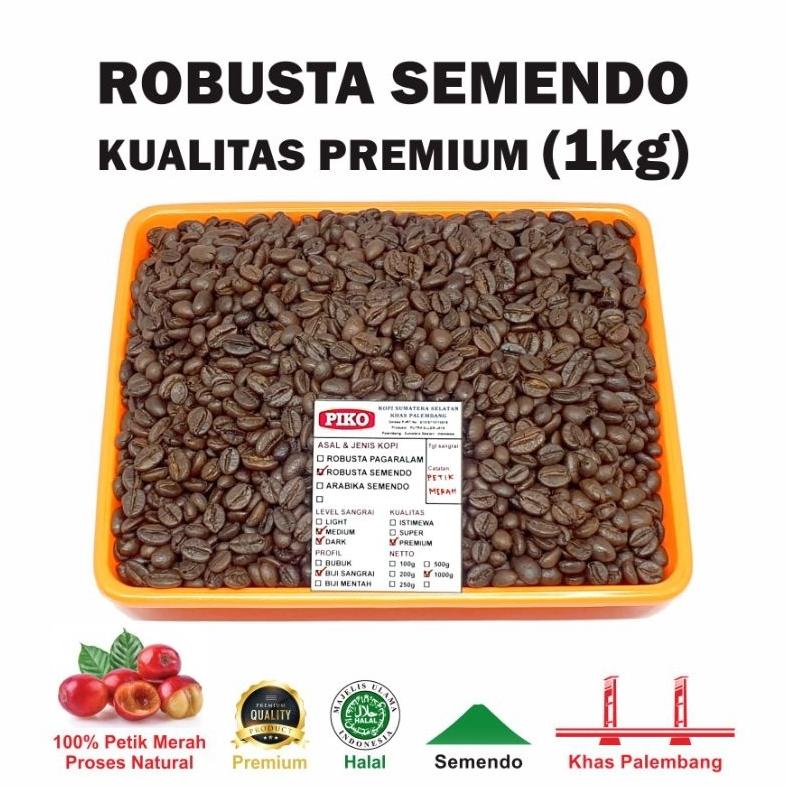 

Kopi Robusta Semendo 1kg Premium Petik Merah Biji Kopi Bubuk Best Seller