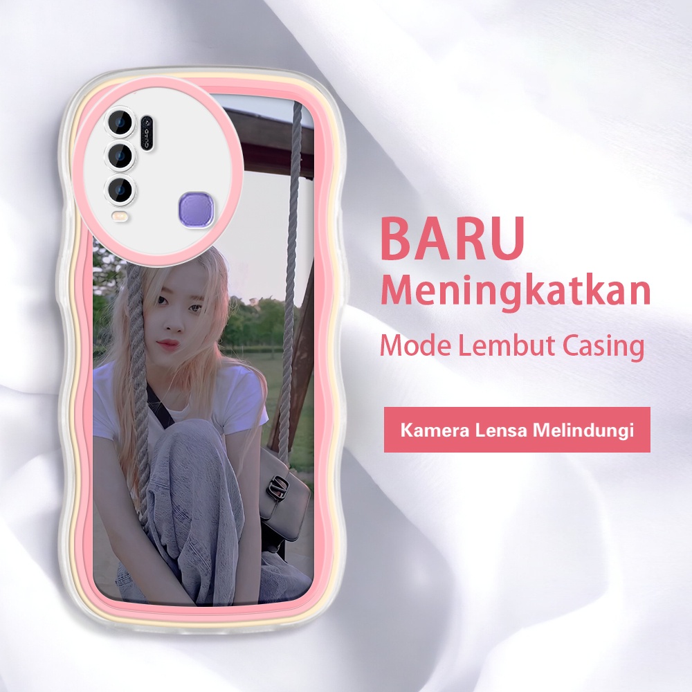 Vivo Y50/Y30/Y30I Y55 Y53 Y51 Y51A Y53S Plus 2023 2021 2020 New INS Rose blackpink Cool Kor Fashion 