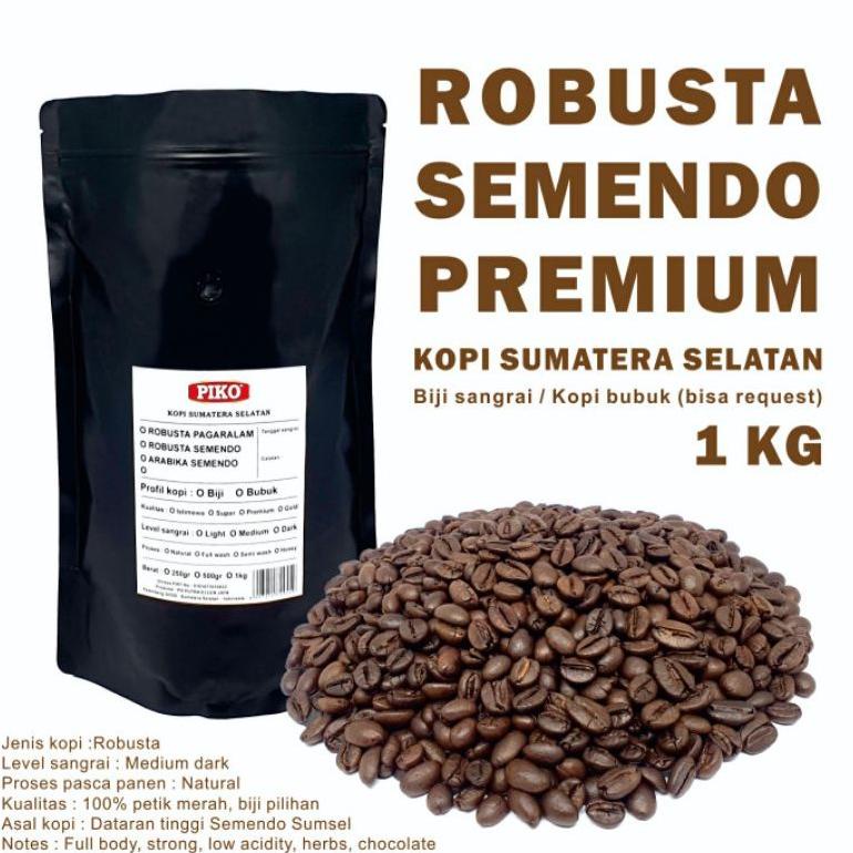 

Kopi Robusta Semendo 1kg Premium Petik Merah Biji Kopi Bubuk Best Seller