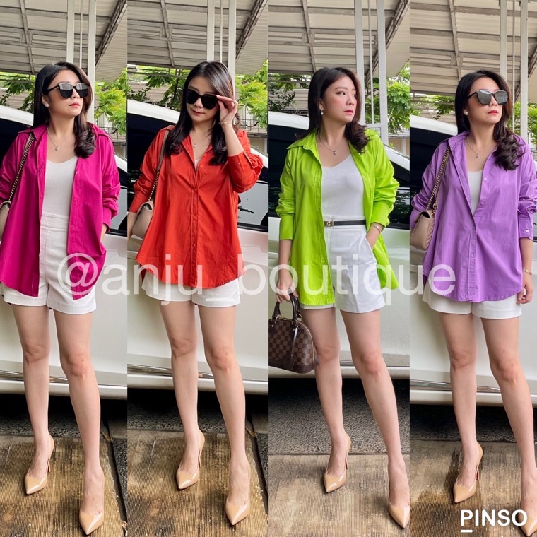 VIRAL Alice Shirt Kemeja Oversized Wanita Kemeja Zara