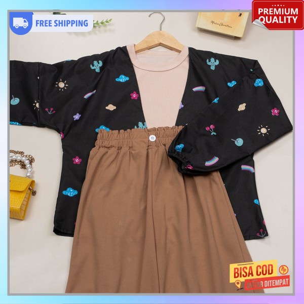 Stelan Perempuan Kekinian Oneset Outer Wanita Terbaru Ootd Cewek Terbaru 2023 Outfit Cewe Remaja Mur