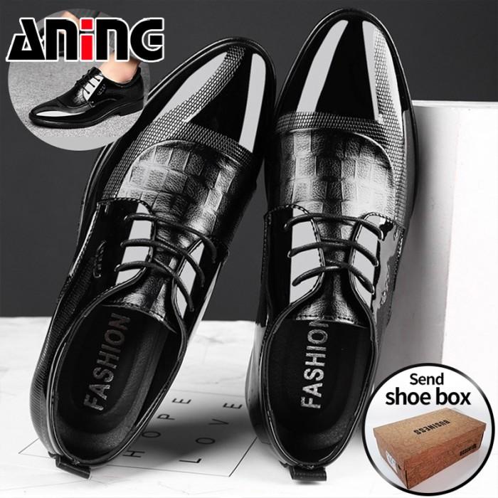 Sepatu Pantofel Pria Kulit Pentopel Cowok Keren Formal Kerja Pesta