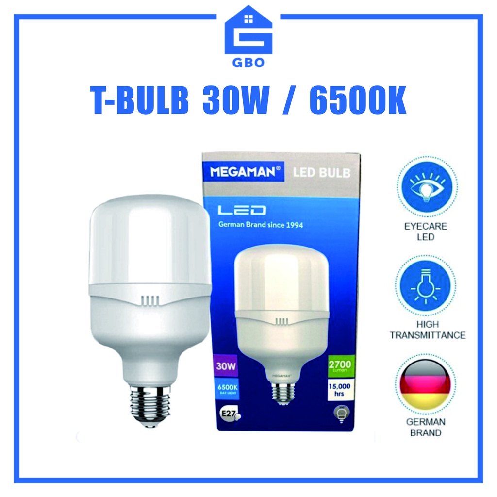 Lampu 60WATT T-BULB / Megaman T-Bulb / 240V / 6500k