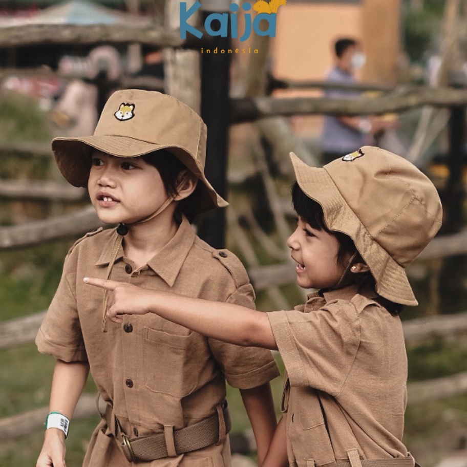 HARGA GROSIR SAFARI HAT / Topi Safari Anak / Topi Rimba Anak by KAIJA 