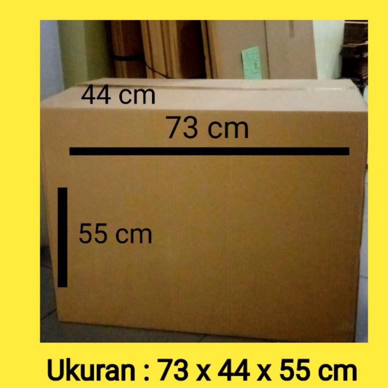 

[P60] Kardus box jumbo 73x44x55cm u pindahan rumah dll 73