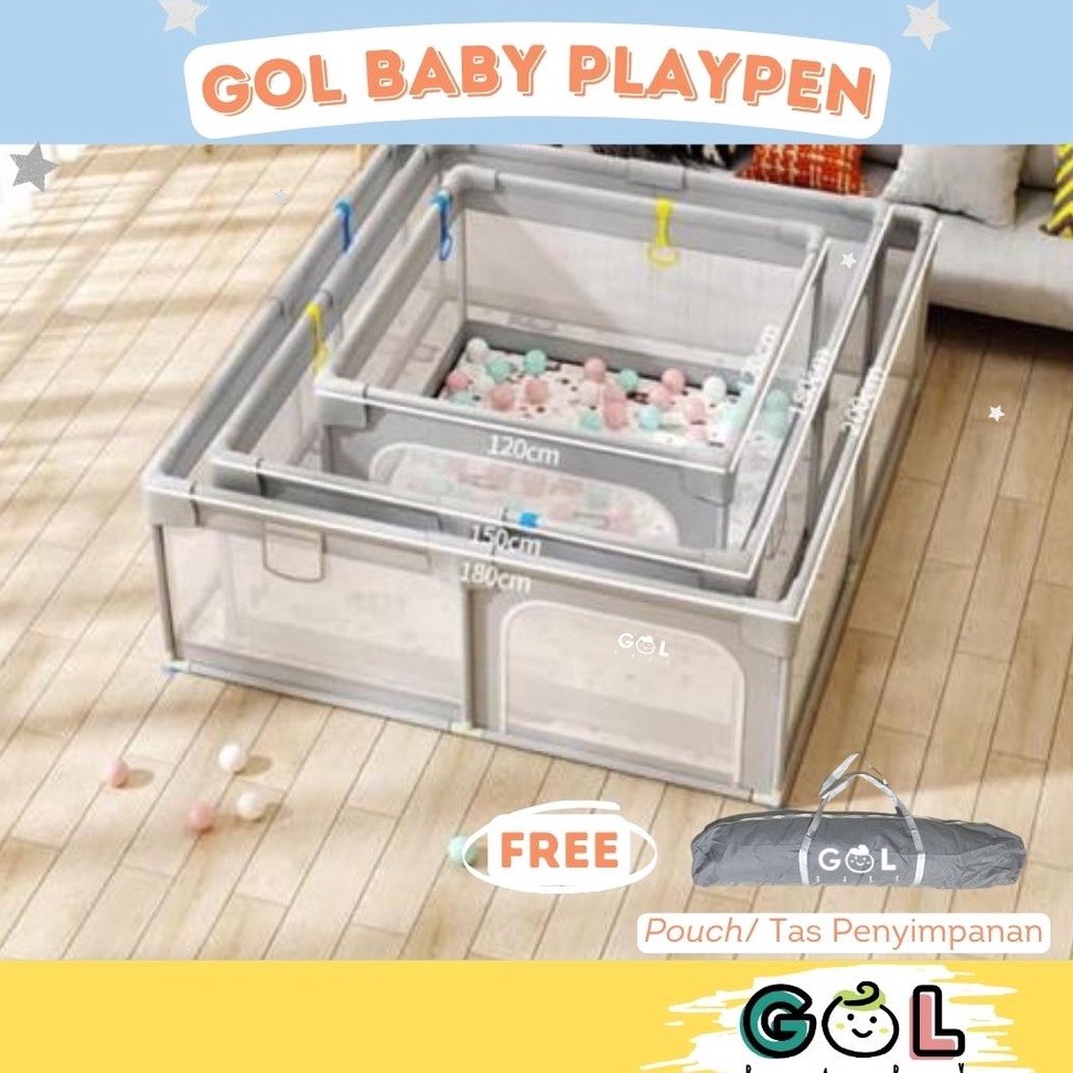 Murah banget GOL Baby Playfence Pagar Kolam Tempat Main Bermain Mandi Bola Bayi Anak Baby Safe Fence