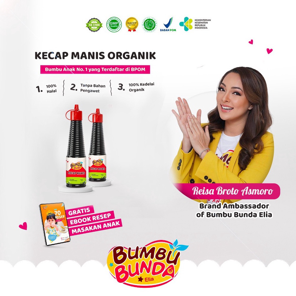 

Bestseller.. Bumbu Bunda Elia Kecap Manis Non MSG / Kecap MPASI / Kecap Anak / Kecap Bayi / Kecap Manis Halal 9DP