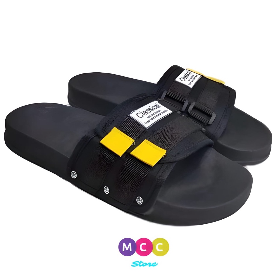 TERLARIS Sandal Slop Pria Fashion Slip On Dewasa Anti Slip Terbaru 2023-4