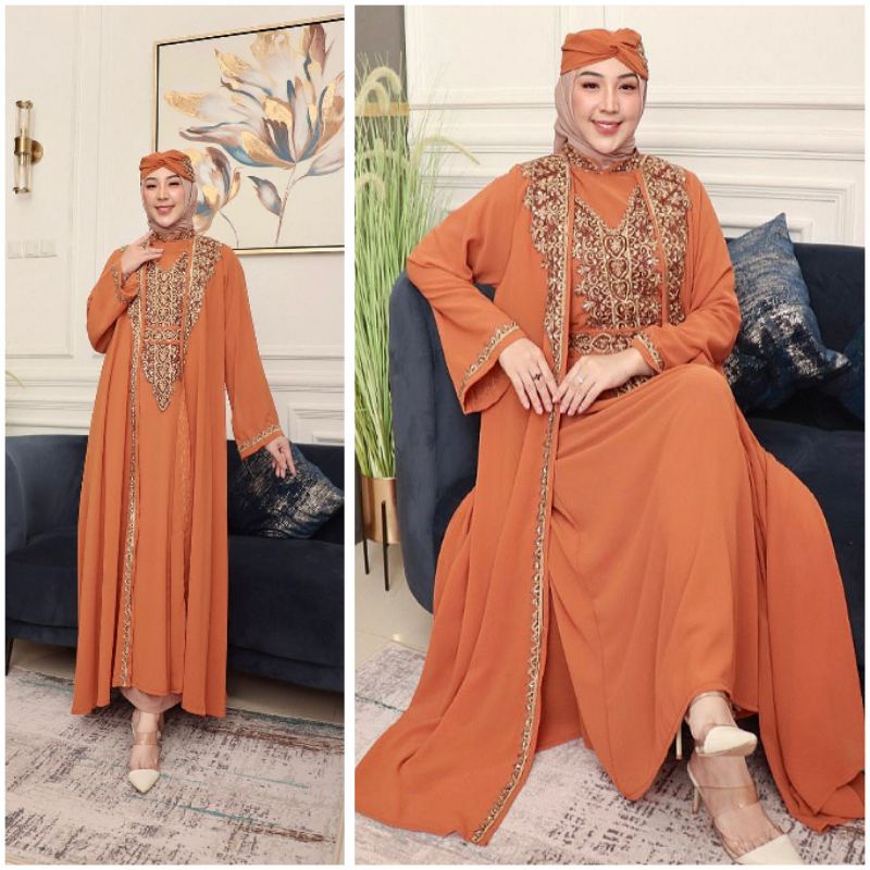 Kaftan Salsabila Free Turban + Inner Original Butik