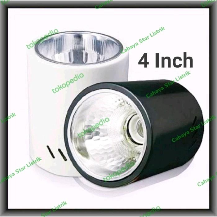 Kap Lampu Downlight Outbow Bulat / Lampu Plafon Tempel Dinding 4Inch