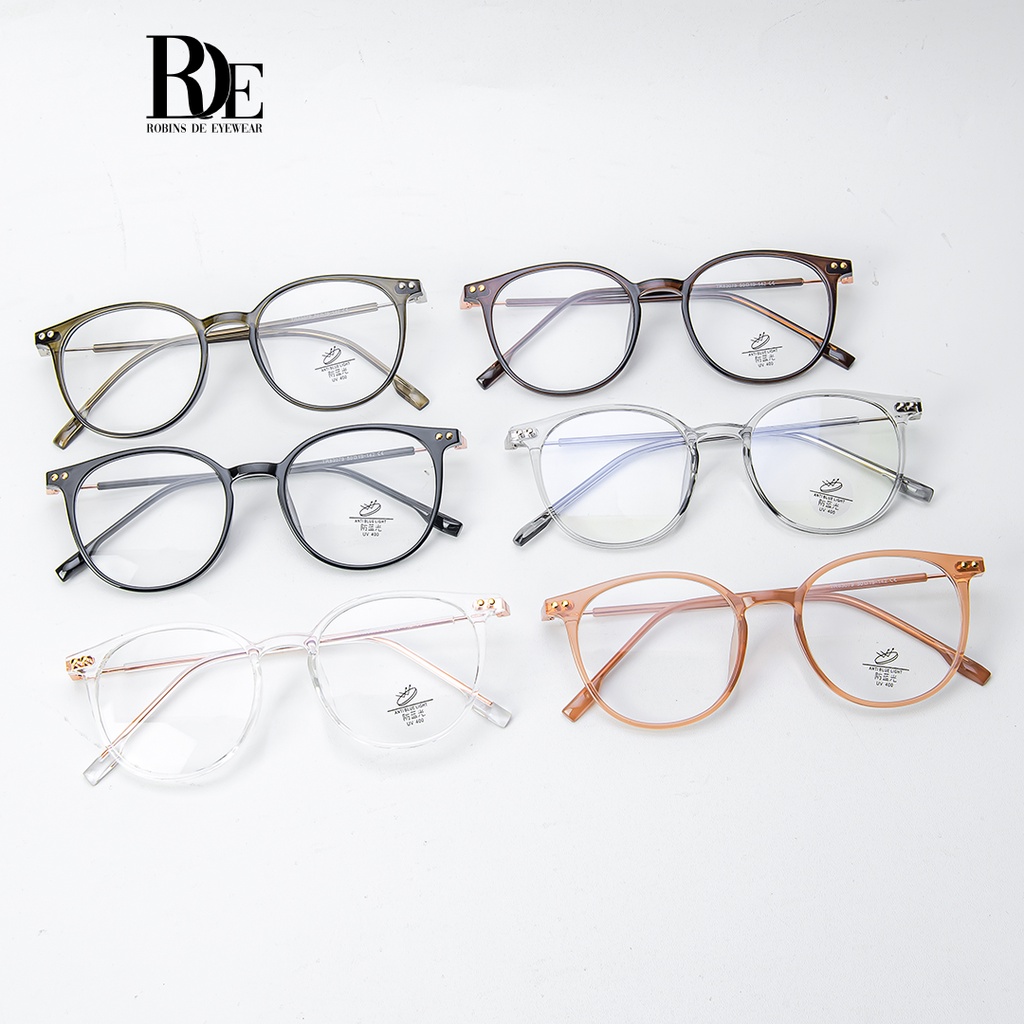 Robins kacamata Lentur Anti Radiasi Komputer Frame Kacamata Minus Blueray Photocromic Bluecromic Fashion Terbaru Pria Wanita 83079-1