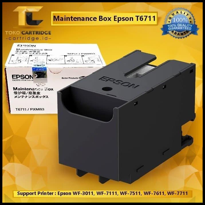 Maintenance Box Printer Epson T6711 C13T671100 PXMB3 L1455 WF7611 7611