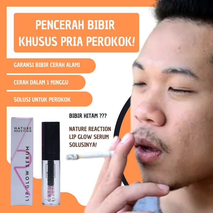 Mask Serum Pencerah Pemerah Penghilang Bibir Pria Hitam Perokok Permanen