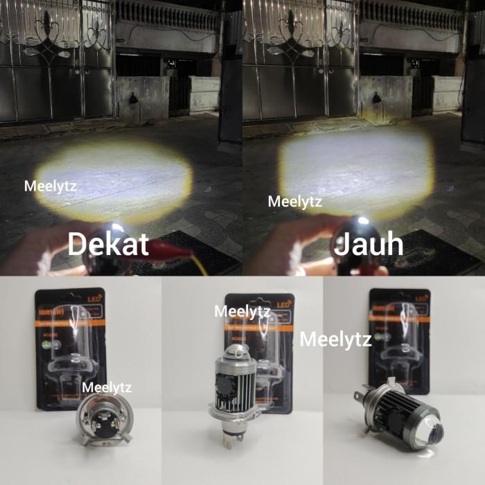 Lampu Utama Led Ibright Premium Series Laser Kipas H4 Projector Super